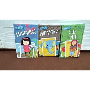 3 Card Games Hoyle's Matching, Memory and Old Maids